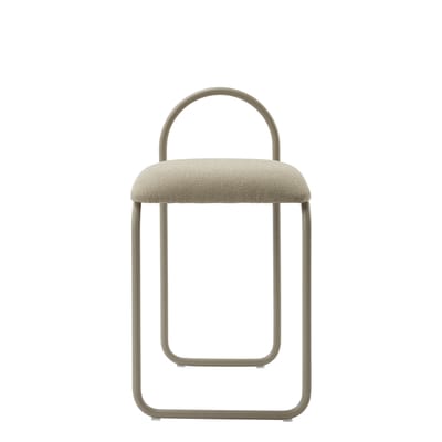 Chaise rembourrée Angui tissu beige / Polyester recyclé - AYTM
