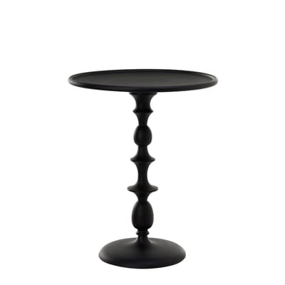 Table d'appoint Classic métal noir / Ø 46 x H55 cm - Fonte aluminium - Pols Potten
