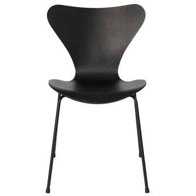 Chaise empilable Série 7 bois noir / Frêne teinté - Arne Jacobsen, 1955 - Fritz Hansen