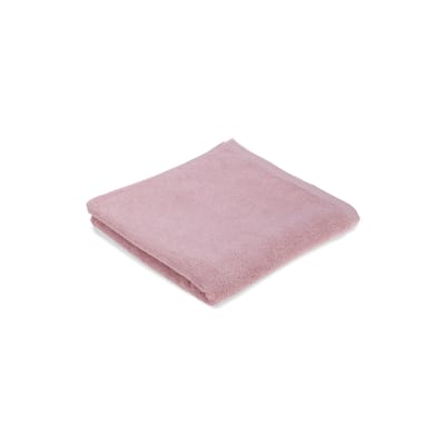 Serviette de douche bouclette tissu rose / 70 x 140 cm - Coton bio - Au Printemps Paris