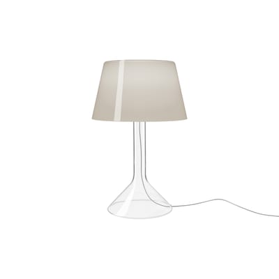 Lampe de table Chapeaux LED verre gris / Ø 29 x H 47 cm - Foscarini