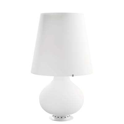 Lampe de table Fontana Medium LED verre blanc / H 53 cm - Fontana Arte