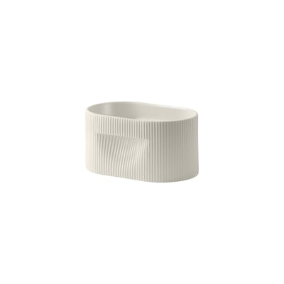 Muuto White - Flowerpot Ridge - Terracotta - Designer Studio Kaksikko Small