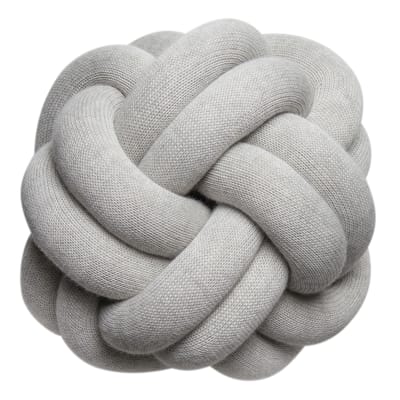 Coussin Knot tissu gris / Fait main - 30 x 30 cm / 2016 - Design House Stockholm
