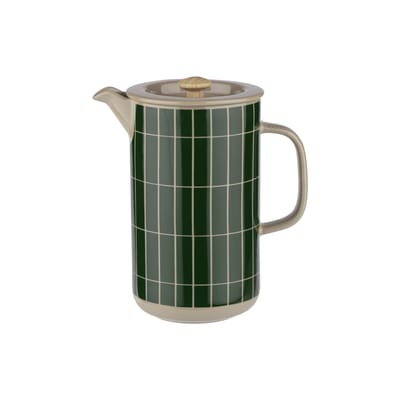 Cafetière à piston Tiiliskivi céramique vert / 6 tasses - 90 cl - Marimekko
