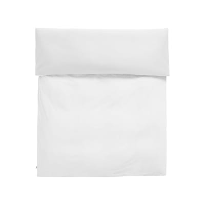 Housse de couette 240 x 220 cm Duo tissu blanc / Coton Oeko-tex - Hay