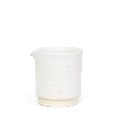 frama - pot à lait otto en céramique, grès émaillé couleur blanc 16.13 x 8 cm made in design