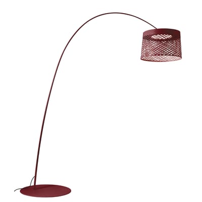 Lampadaire d'extérieur Twiggy Grid LED Outdoor matériau composite rouge / Ø 46 x H 29 cm - Marc Sadl