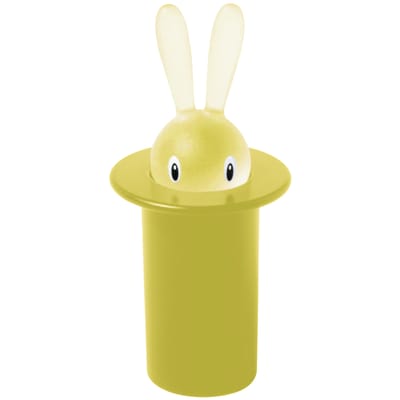 Porte cure-dents Magic Bunny plastique jaune - Alessi