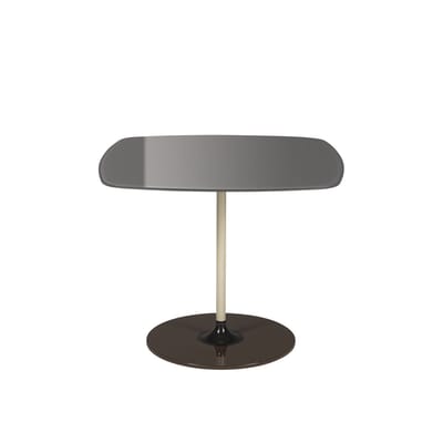 Table d'appoint Thierry verre gris / 50 x 50 x H 40 cm - Verre - Kartell