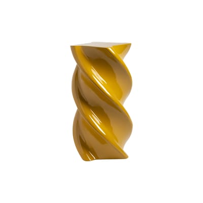 Table d'appoint Marshmallow matériau composite jaune / Ø 29,5 x H 54 cm - Fibre de verre - & kleveri