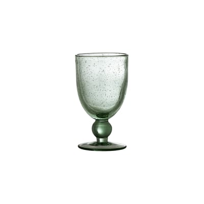 Verre à vin Manela verre vert / 430 ml - Ø 9 x H 15,5 cm / Verre soufflé - Bloomingville