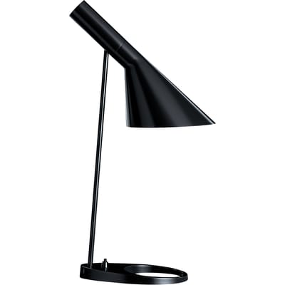 Lampe de table AJ métal noir / H 56 cm - Orientable / Arne Jacobsen, 1957 - Louis Poulsen