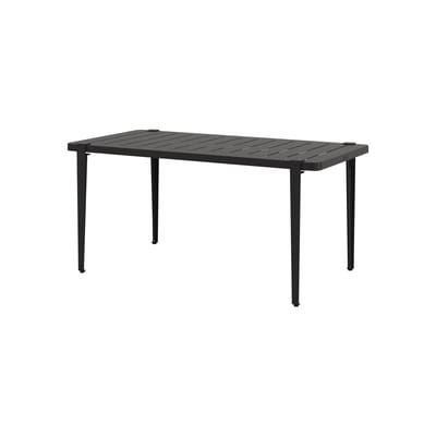 Table rectangulaire Midi métal noir / 160 x 80 cm - 6 personnes - TIPTOE