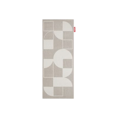 Tapis d'extérieur Carpretty Catwalk tissu beige / 200 x 80 cm - Polypropylène tissé - Fatboy