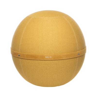 Pouf Ballon Original XL tissu jaune / Siège ergonomique - Ø 65 cm - BLOON PARIS