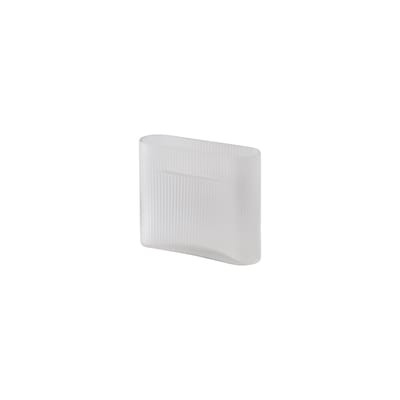 Muuto White - Vase Ridge - Hand Blown Frosted Glass - Designer Studio Kaksikko Small