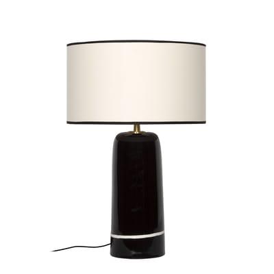 Lampe de table Sicilia Large céramique noir / H 60 cm - Maison Sarah Lavoine