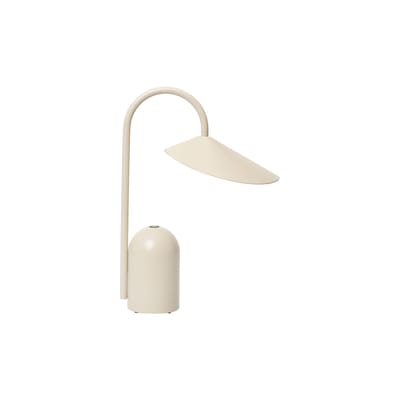 Lampe sans fil rechargeable Arum LED métal beige - Ferm Living