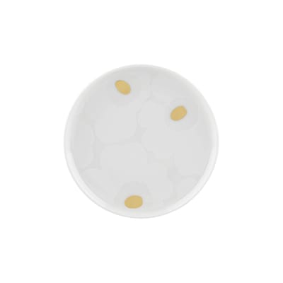 Assiette à mignardise Oiva Unikko céramique blanc / Ø 13,5 cm - Marimekko