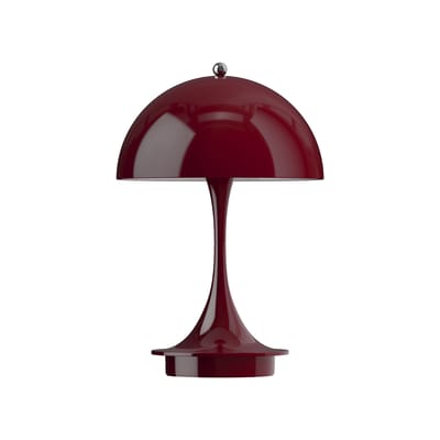 Louis Poulsen Red - Wireless Rechargeable Lamp Panthella - Polycarbonate - Designer Verner Panton Size 16