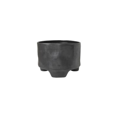 Pot de fleurs Esca Large céramique noir / 42.5 x H 31.5 cm x H 24 cm - Grès - Ferm Living