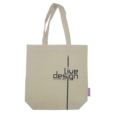 Sac I Live design tissu beige / Edition limitée - Made in design Editions