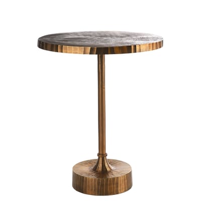 Table ronde Mace or métal / Ø 61 x H 76 cm - Pols Potten