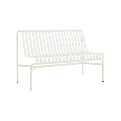Hay White - Bench With Backrest Palissade - Steel - Designer Ronan & Erwan Bouroullec 45Cm