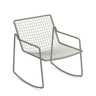 Rocking chair Rio R50 métal gris / Réédition 1960 - Emu