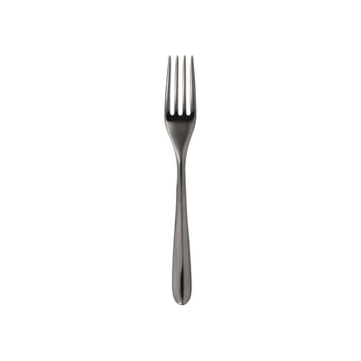 christofle - fourchette à dessert l'âme de en métal, acier pvd couleur noir 17 x 14.42 cm designer eugeni quitllet made in design