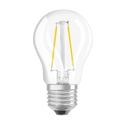 Ampoule LED E27 verre transparent / Sphérique claire - 3W=25W (2700K, blanc chaud) - Osram