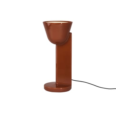 Lampe de table Céramique Up céramique rouge / Ronan Bouroullec - Fabriqué à la main - Flos