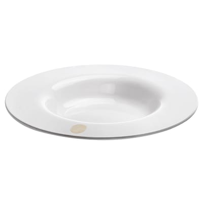 kartell - assiette creuse i.d.ish by d'o en plastique, mélamine couleur blanc 30 x 40 3.6 cm designer davide oldani made in design