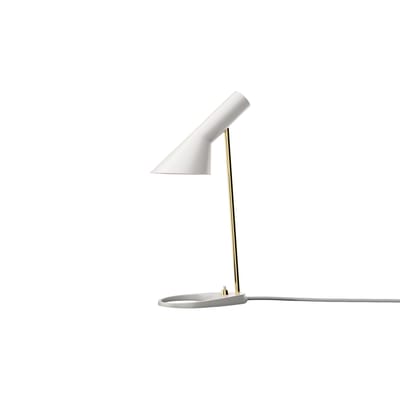 Lampe de table AJ Mini - 150th Anniversary Edition métal blanc / Arne Jacobsen, 1957 - Louis Poulsen