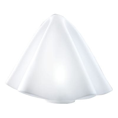 slide - lampe à poser en plastique, polyéthène recyclable couleur blanc 55 x 45 cm designer ferdi giardini made in design