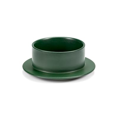 Bol Dishes to Dishes - Grès céramique vert / Medium - Ø 20,5 x H 8 cm - valerie objects