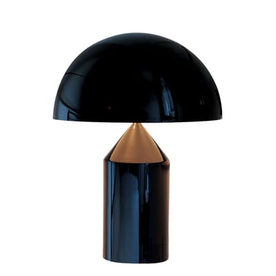 Lampe de table Atollo Large métal noir / H 70 cm / Vico Magistretti, 1977 - O luce