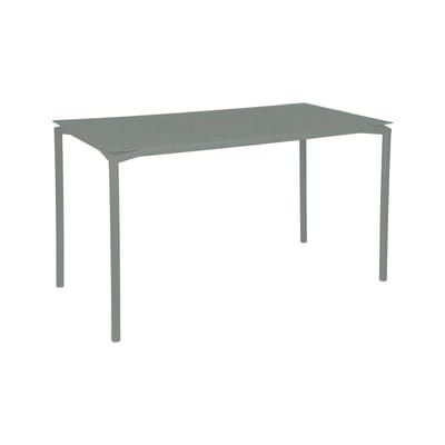 Table haute Calvi métal gris / 160 x 80 cm x H 92 cm - 6 personnes - Fermob