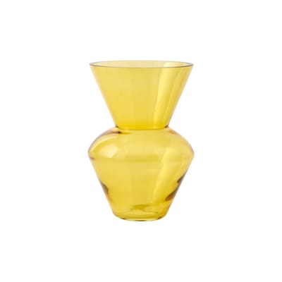 Vase Fat neck verre jaune / Ø 25 x H 35 cm - Pols Potten