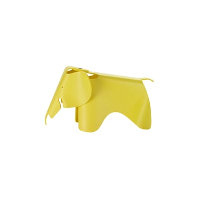 Décoration Eames Elephant plastique jaune / Small (1945) - L 39 cm / Polypropylène - Vitra