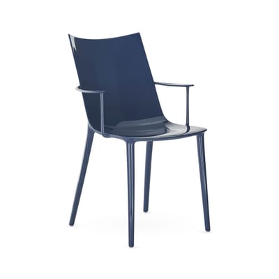 Kartell Blue - Chair H. H.h - Recycled Thermoplastic Technopolymer - Designer Philippe Starck 47Cm