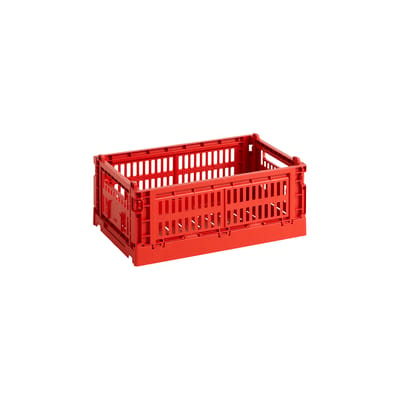 Panier Colour Crate plastique rouge Small / 17 x 26,5 cm - Recyclé - Hay