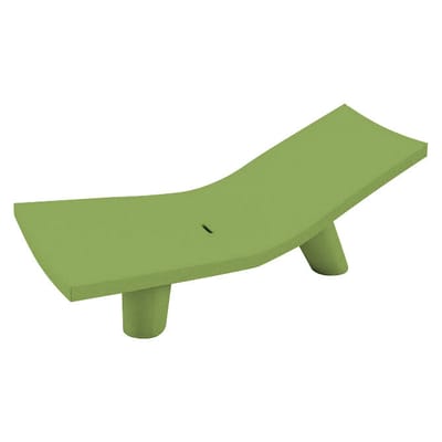 Transat fixe Low Lita Lounge plastique vert - Slide