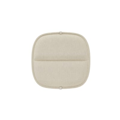 Accessoire tissu beige blanc / Coussin assise pour fauteuil HiRay - Recyclé - Kartell