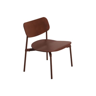 Fauteuil bas Fromme bois rouge - Petite Friture