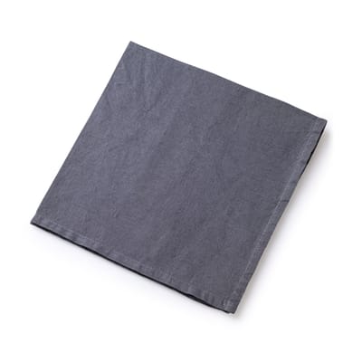 au printemps paris - serviette de table textile en tissu, lin couleur gris 20.8 x cm made in design