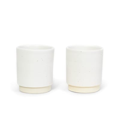 frama - tasse otto en céramique, grès émaillé couleur blanc 16.13 x 8 cm made in design