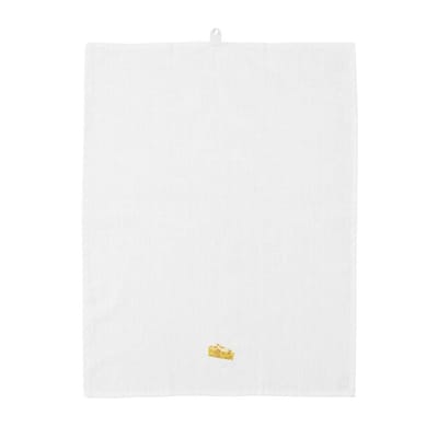 normann copenhagen - torchon yummy jaune 5 x cm designer design studio tissu, lin