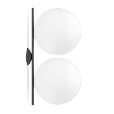 Flos Light/Black - Ceiling Ic - Varnished Steel - Designer Michael Anastassiades 42Cm